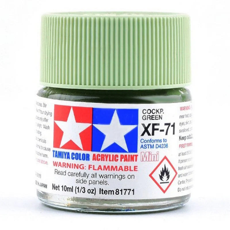 Tamiya Acrylic XF Series 10ml Paint (Flat Finish Type)