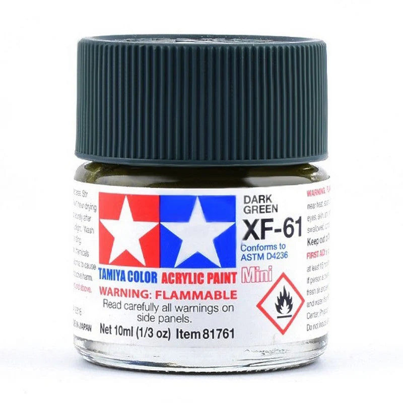 Tamiya Acrylic XF Series 10ml Paint (Flat Finish Type)