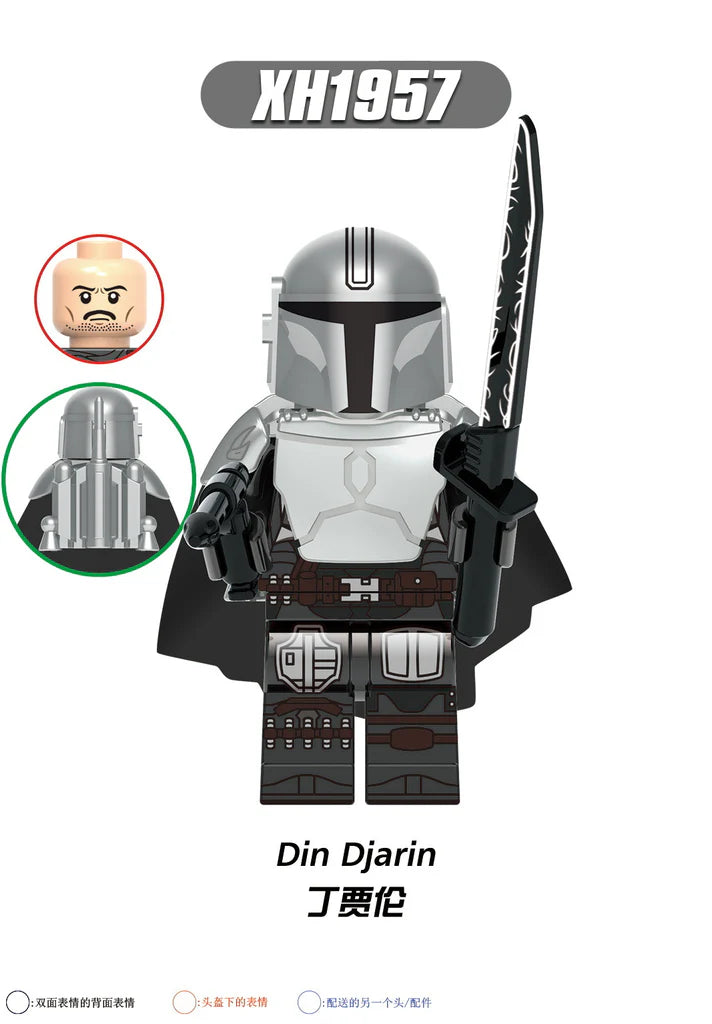 X0343 star wars series boba luke carla minifigures