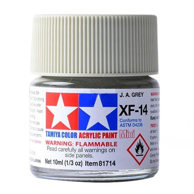 Tamiya Acrylic XF Series 10ml Paint (Flat Finish Type)