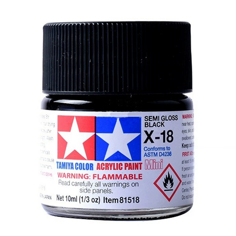 Tamiya Acrylic X Series 10ml Paint (Glossy Finish Type)