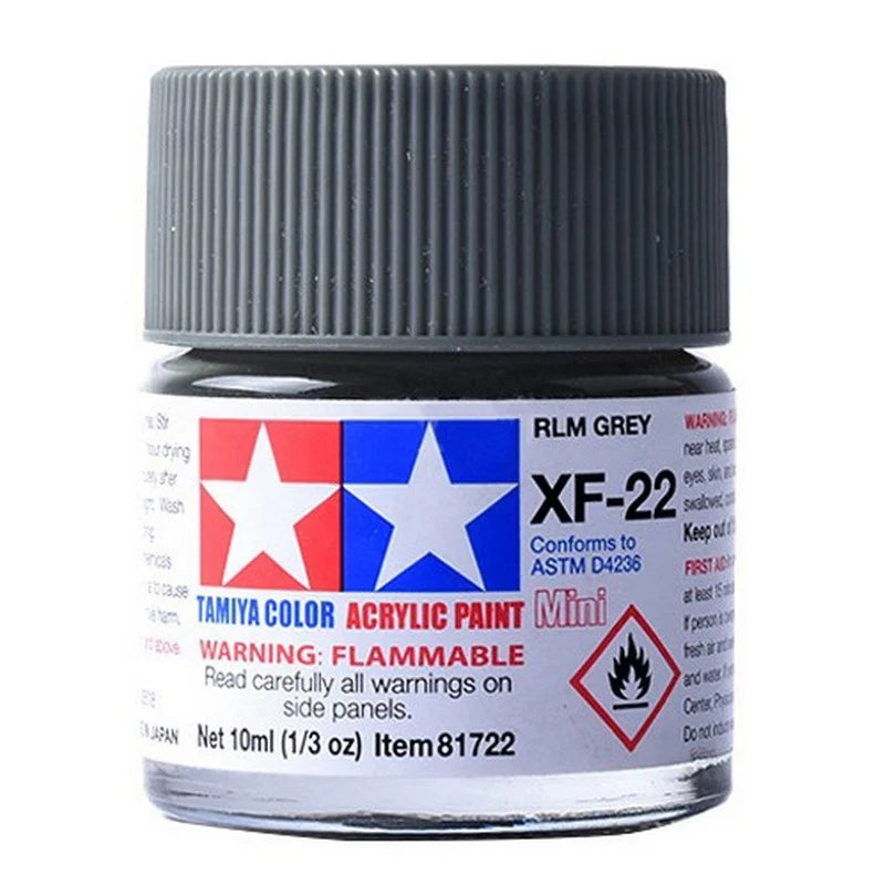 Tamiya Acrylic XF Series 10ml Paint (Flat Finish Type)
