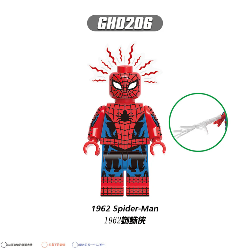 G0126 Superhero Series Peter Parker Shadow Spiderman Minifigures