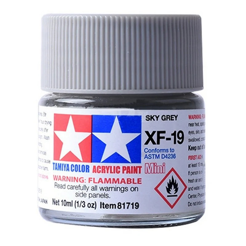 Tamiya Acrylic XF Series 10ml Paint (Flat Finish Type)