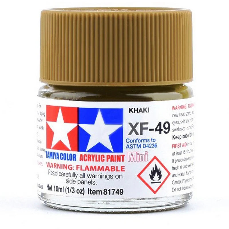 Tamiya Acrylic XF Series 10ml Paint (Flat Finish Type)