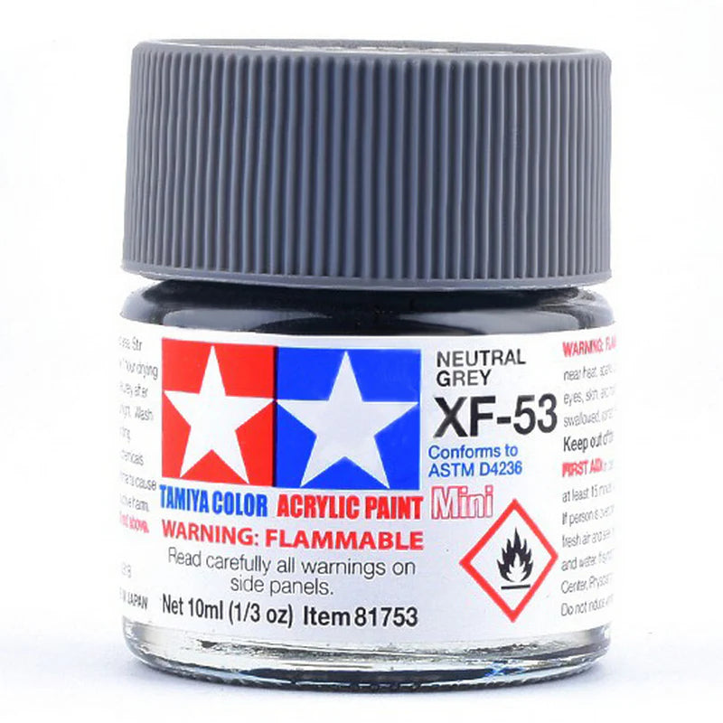 Tamiya Acrylic XF Series 10ml Paint (Flat Finish Type)