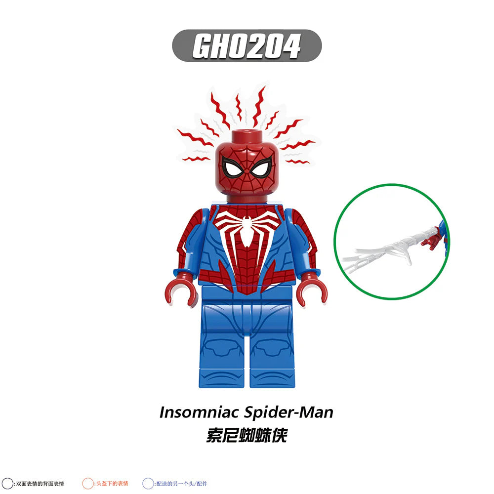 G0126 Superhero Series Peter Parker Shadow Spiderman Minifigures