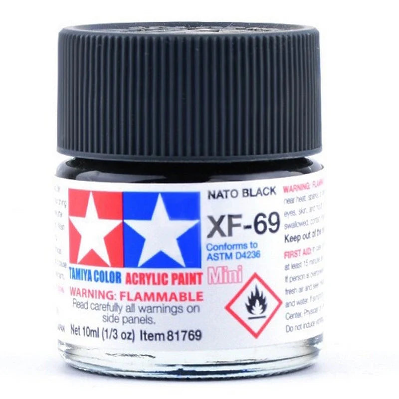 Tamiya Acrylic XF Series 10ml Paint (Flat Finish Type)