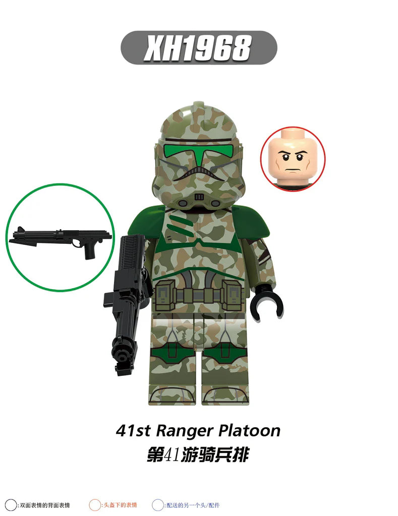 X0344 star wars series clone minifigures