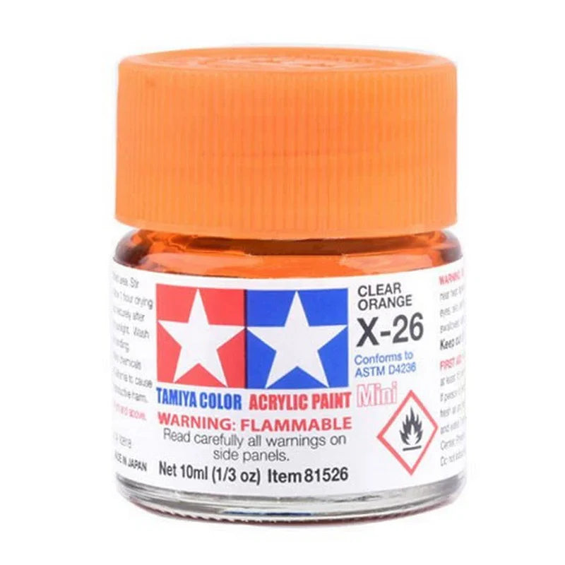 Tamiya Acrylic X Series 10ml Paint (Glossy Finish Type)