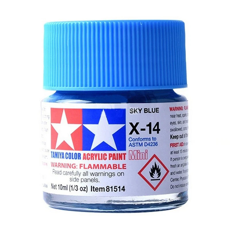Tamiya Acrylic X Series 10ml Paint (Glossy Finish Type)