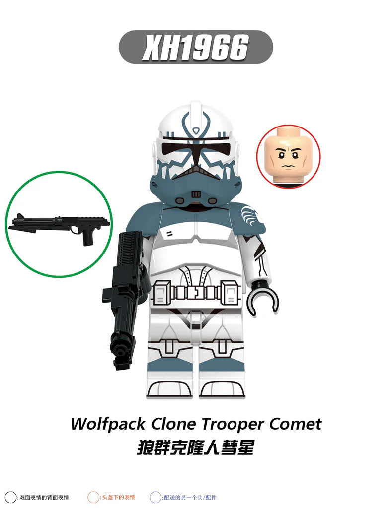 X0344 star wars series clone minifigures