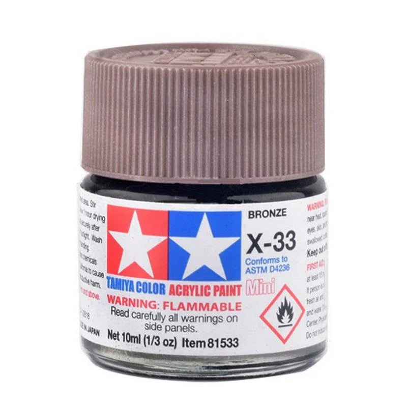 Tamiya Acrylic X Series 10ml Paint (Glossy Finish Type)