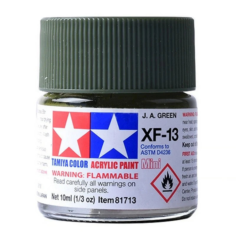 Tamiya Acrylic XF Series 10ml Paint (Flat Finish Type)