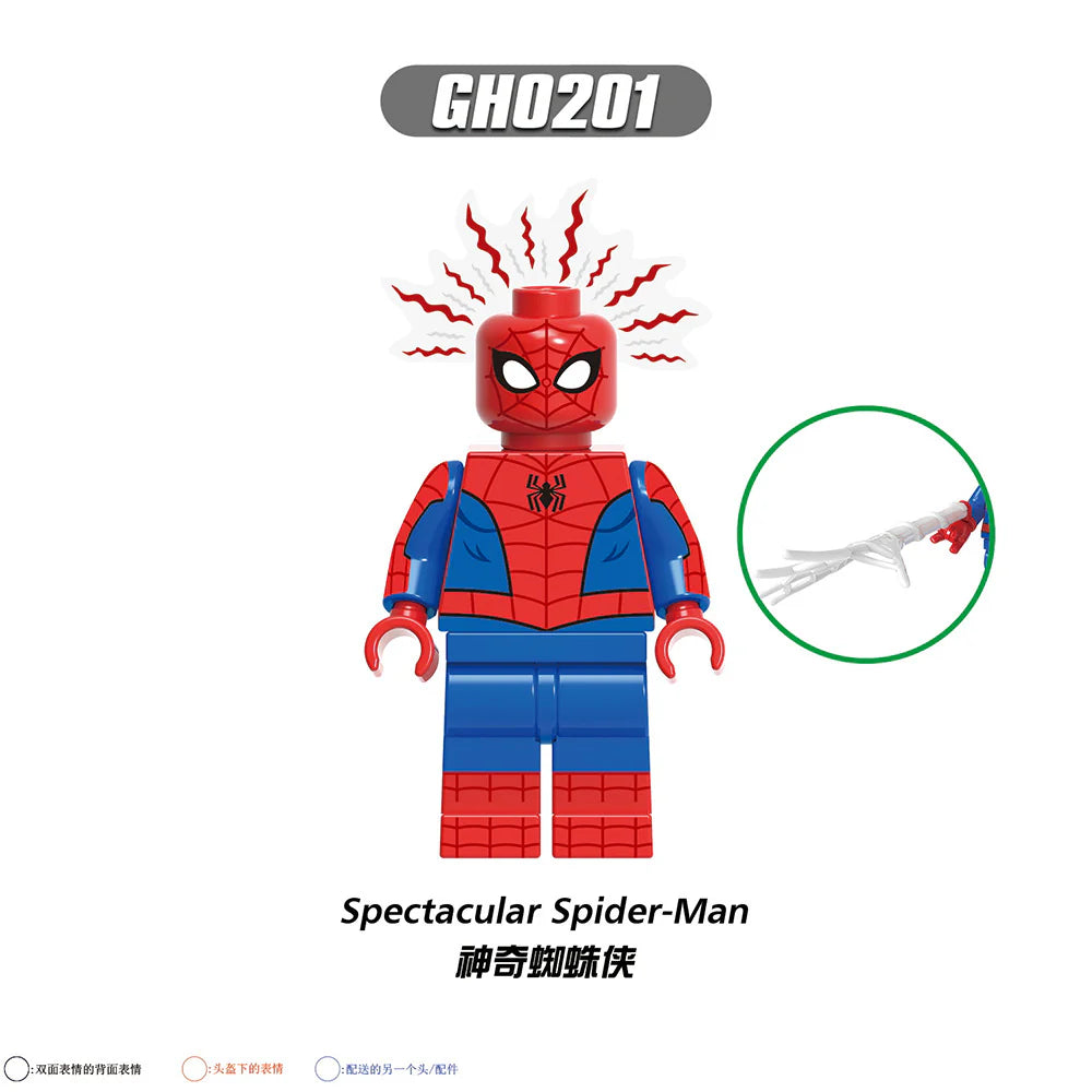 G0126 Superhero Series Peter Parker Shadow Spiderman Minifigures