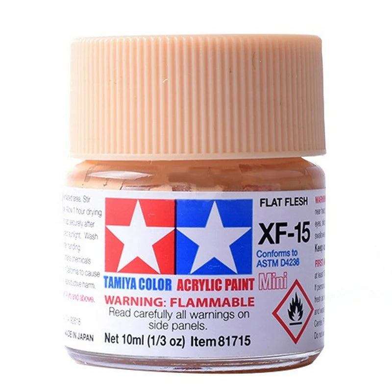 Tamiya Acrylic XF Series 10ml Paint (Flat Finish Type)