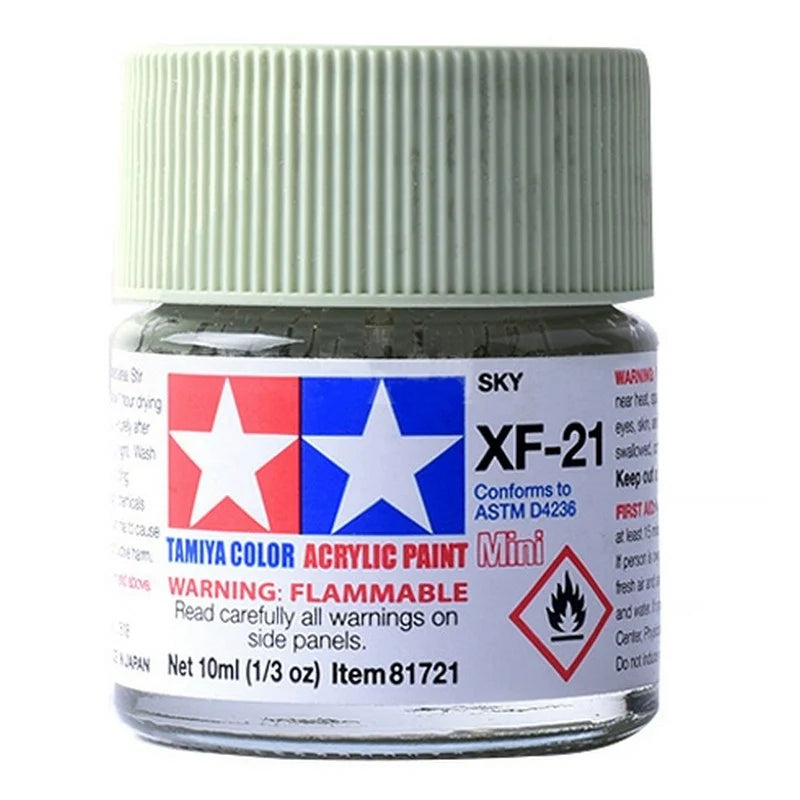Tamiya Acrylic XF Series 10ml Paint (Flat Finish Type)