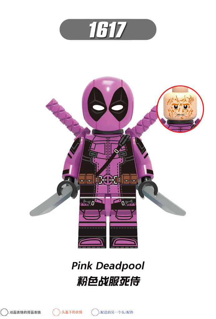 X0302 Superheroes Tron Deadpool Gwen's Minifigures