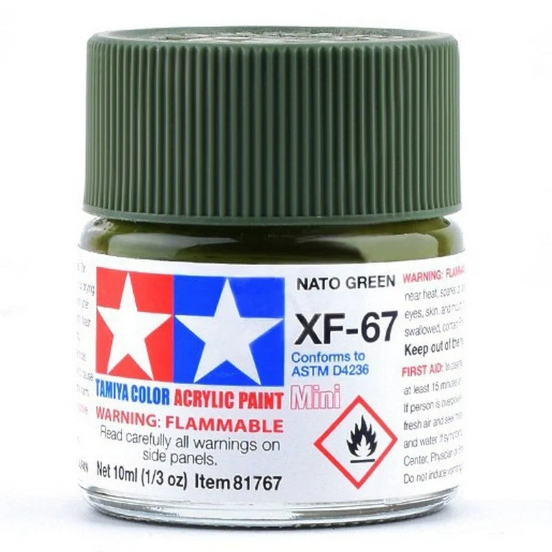 Tamiya Acrylic XF Series 10ml Paint (Flat Finish Type)