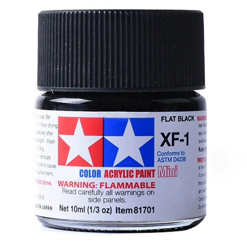 Tamiya Acrylic XF Series 10ml Paint (Flat Finish Type)