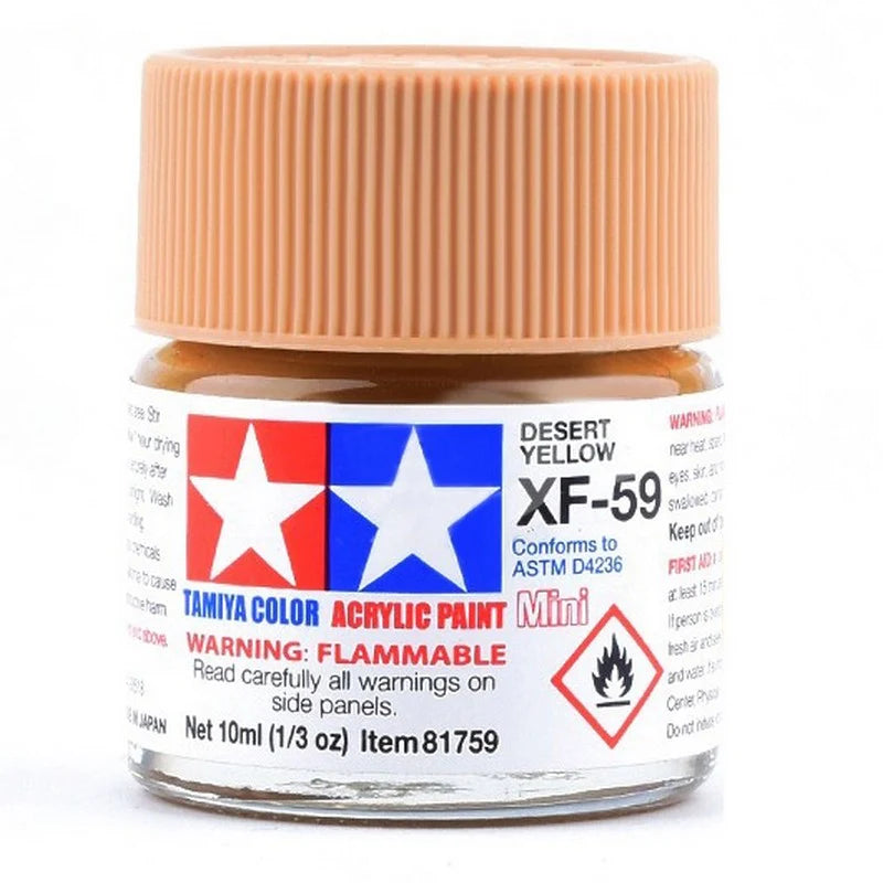 Tamiya Acrylic XF Series 10ml Paint (Flat Finish Type)