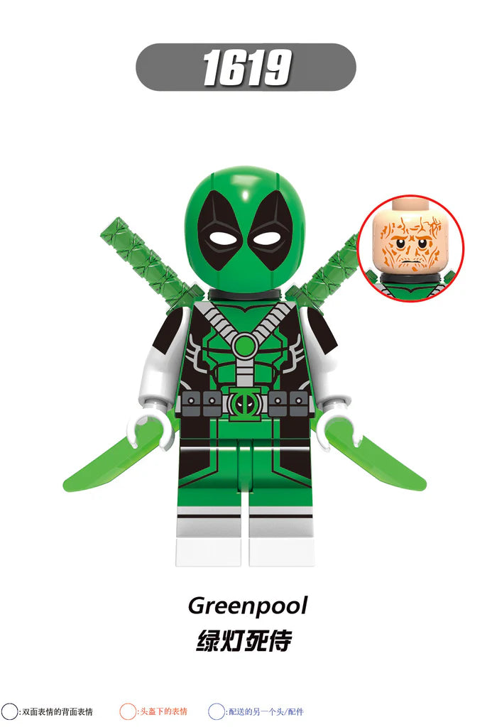 X0302 Superheroes Tron Deadpool Gwen's Minifigures