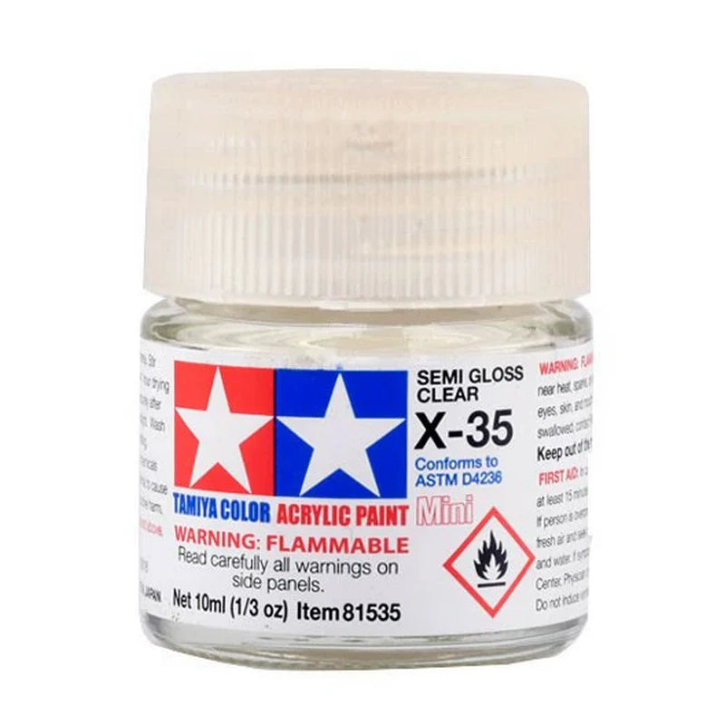 Tamiya Acrylic X Series 10ml Paint (Glossy Finish Type)