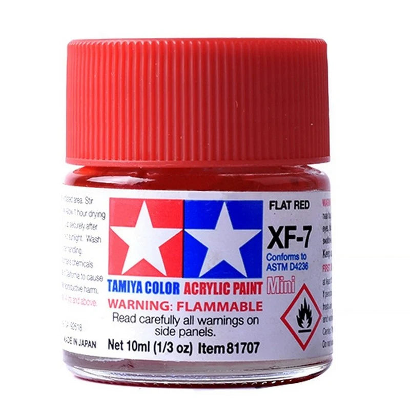 Tamiya Acrylic XF Series 10ml Paint (Flat Finish Type)