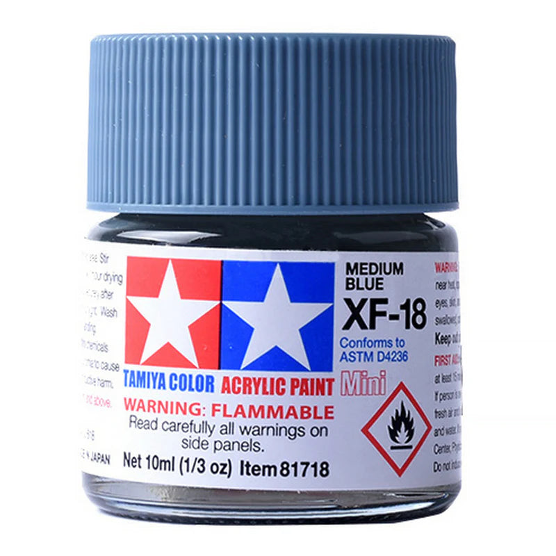 Tamiya Acrylic XF Series 10ml Paint (Flat Finish Type)