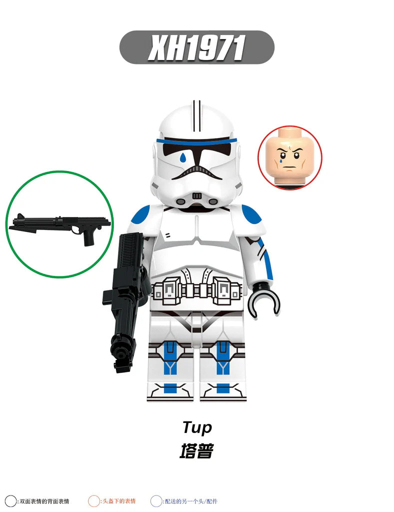 X0344 star wars series clone minifigures