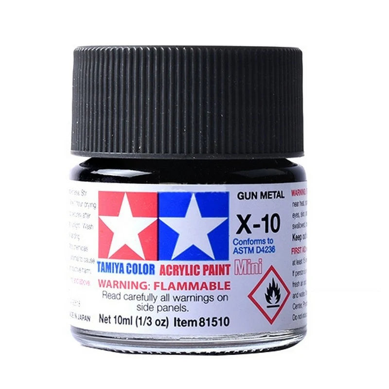 Tamiya Acrylic X Series 10ml Paint (Glossy Finish Type)