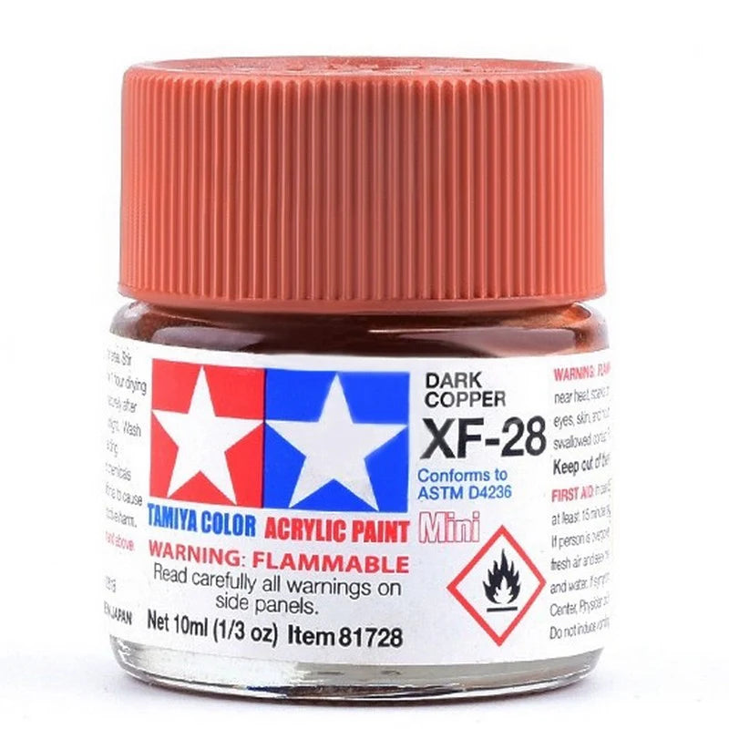 Tamiya Acrylic XF Series 10ml Paint (Flat Finish Type)