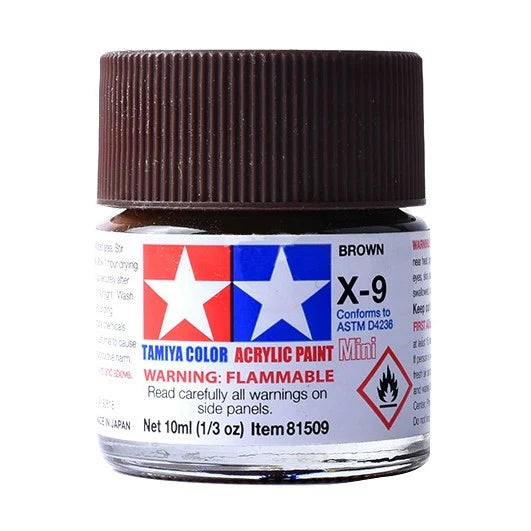 Tamiya Acrylic X Series 10ml Paint (Glossy Finish Type)