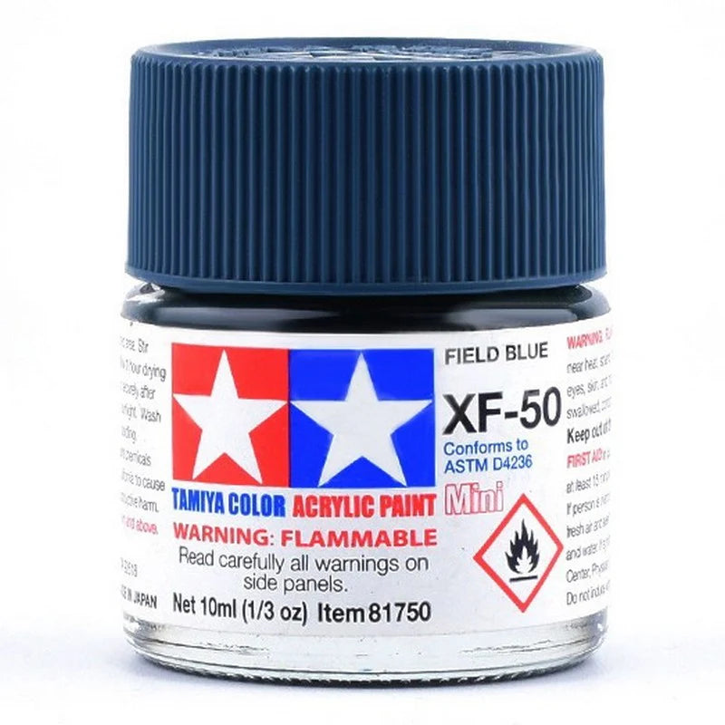 Tamiya Acrylic XF Series 10ml Paint (Flat Finish Type)