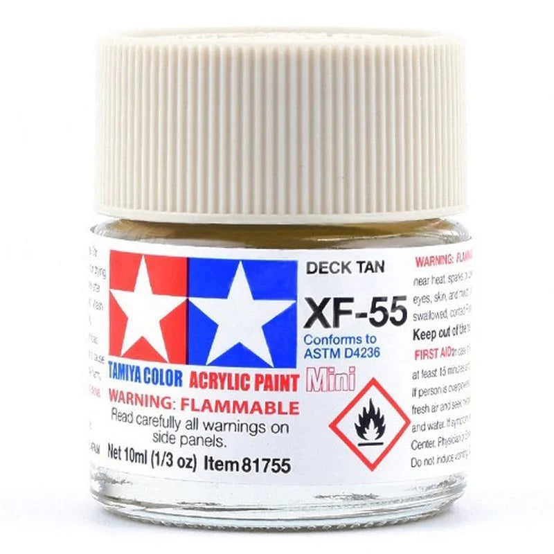 Tamiya Acrylic XF Series 10ml Paint (Flat Finish Type)