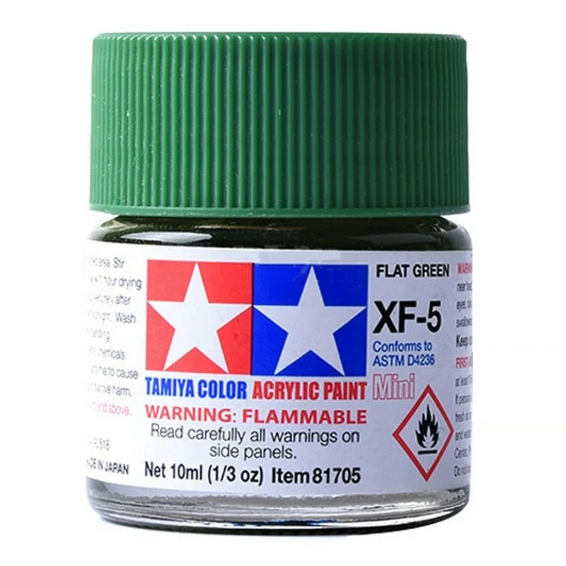 Tamiya Acrylic XF Series 10ml Paint (Flat Finish Type)