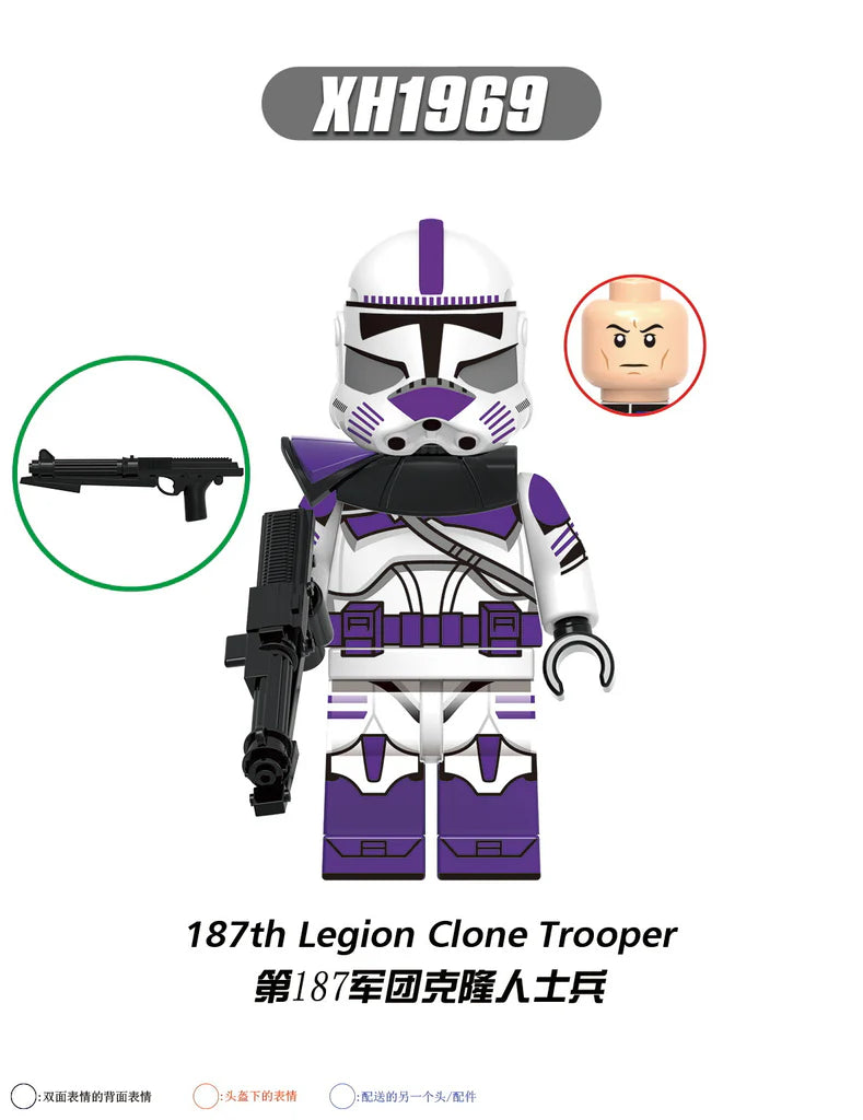 X0344 star wars series clone minifigures