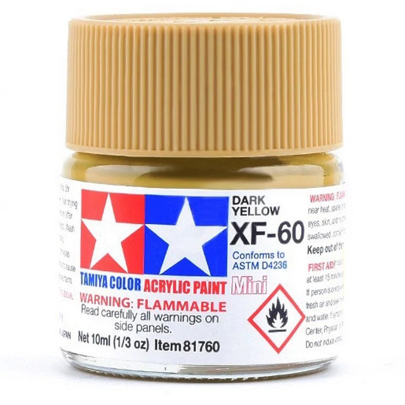 Tamiya Acrylic XF Series 10ml Paint (Flat Finish Type)