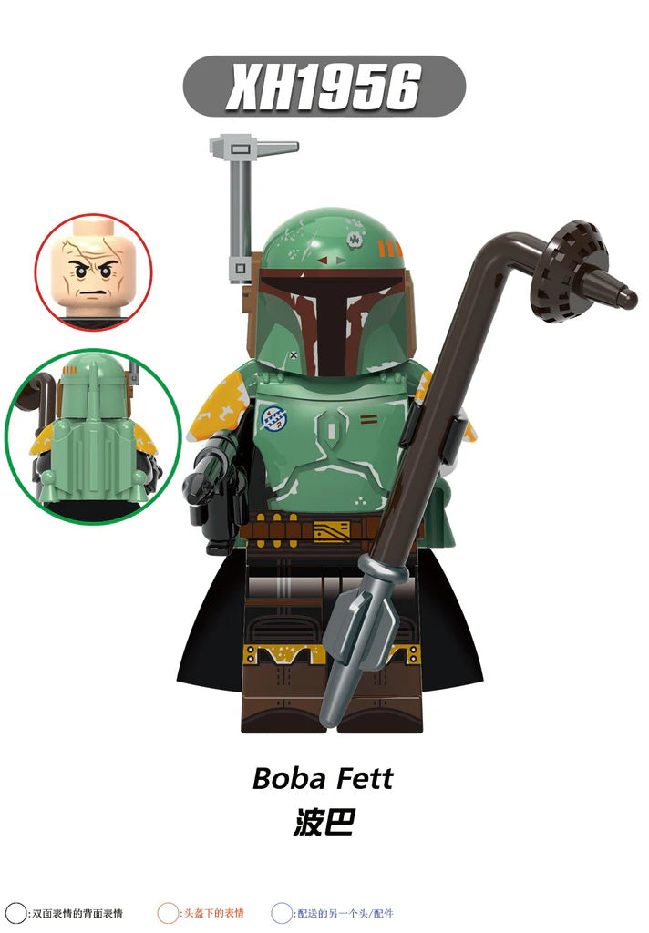 X0343 star wars series boba luke carla minifigures