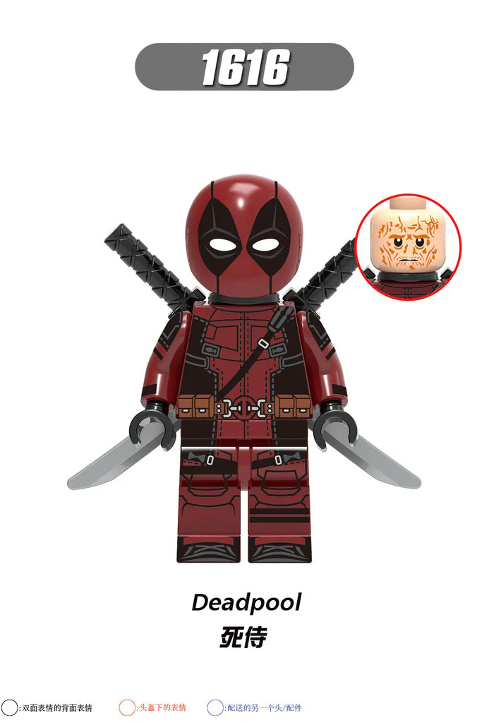 X0302 Superheroes Tron Deadpool Gwen's Minifigures