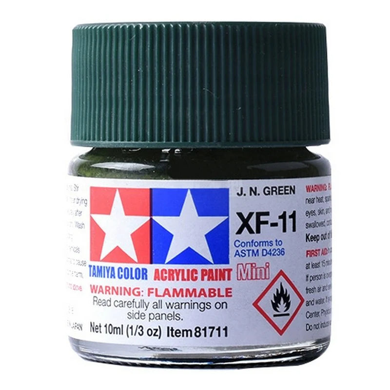 Tamiya Acrylic XF Series 10ml Paint (Flat Finish Type)