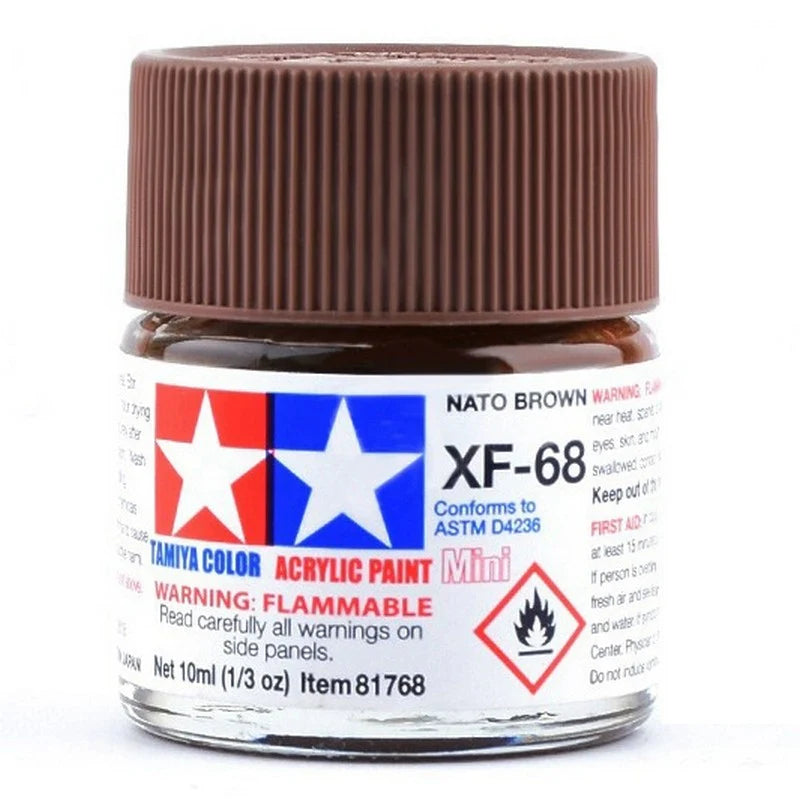 Tamiya Acrylic XF Series 10ml Paint (Flat Finish Type)