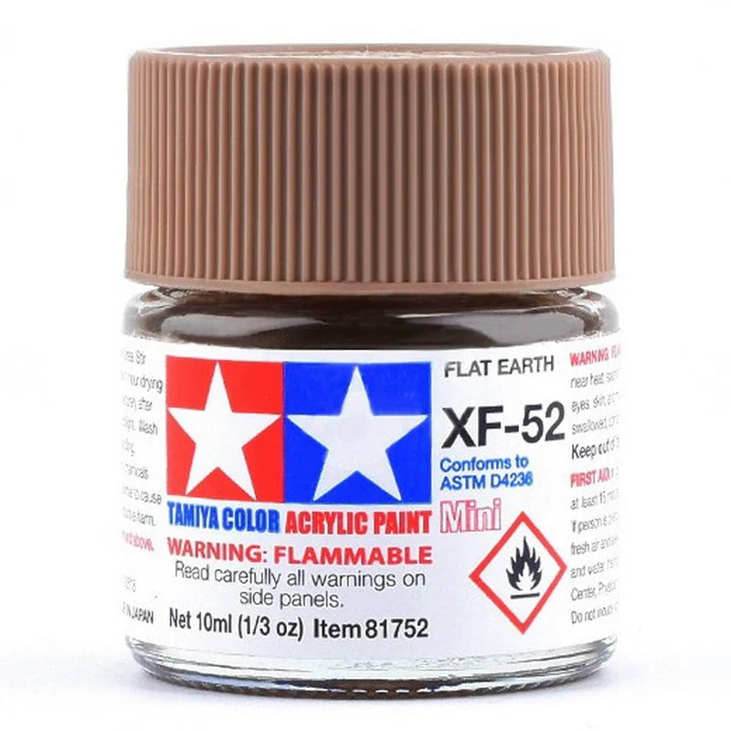 Tamiya Acrylic XF Series 10ml Paint (Flat Finish Type)