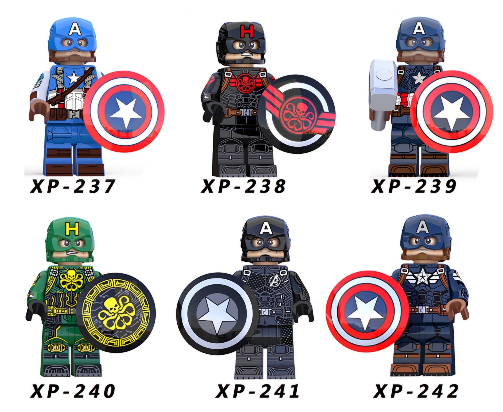 KT1031 Superheroes Captain America Minifigures
