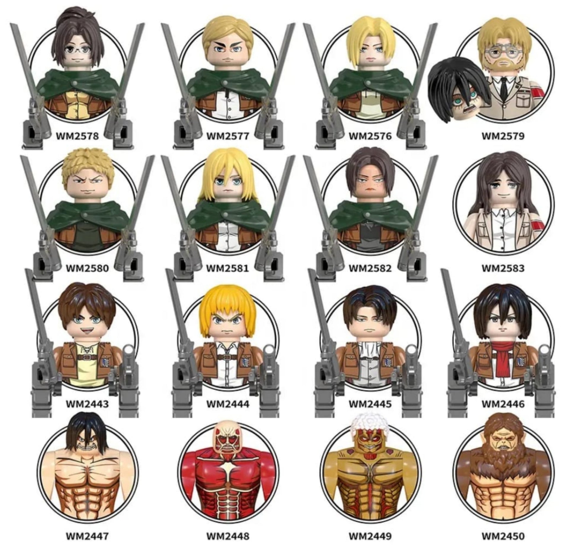 Attack On Titan Minifigures Set 2