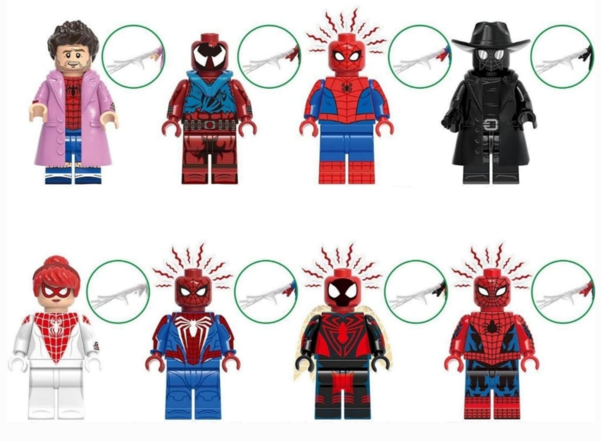 G0126 Superhero Series Peter Parker Shadow Spiderman Minifigures