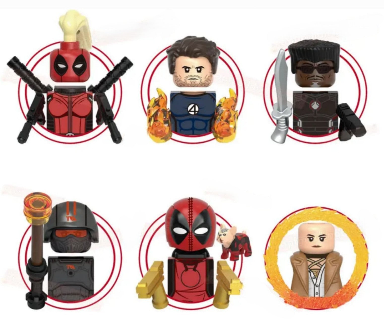 G0175 Super heroes series Deadpool & Wolverine minifigures