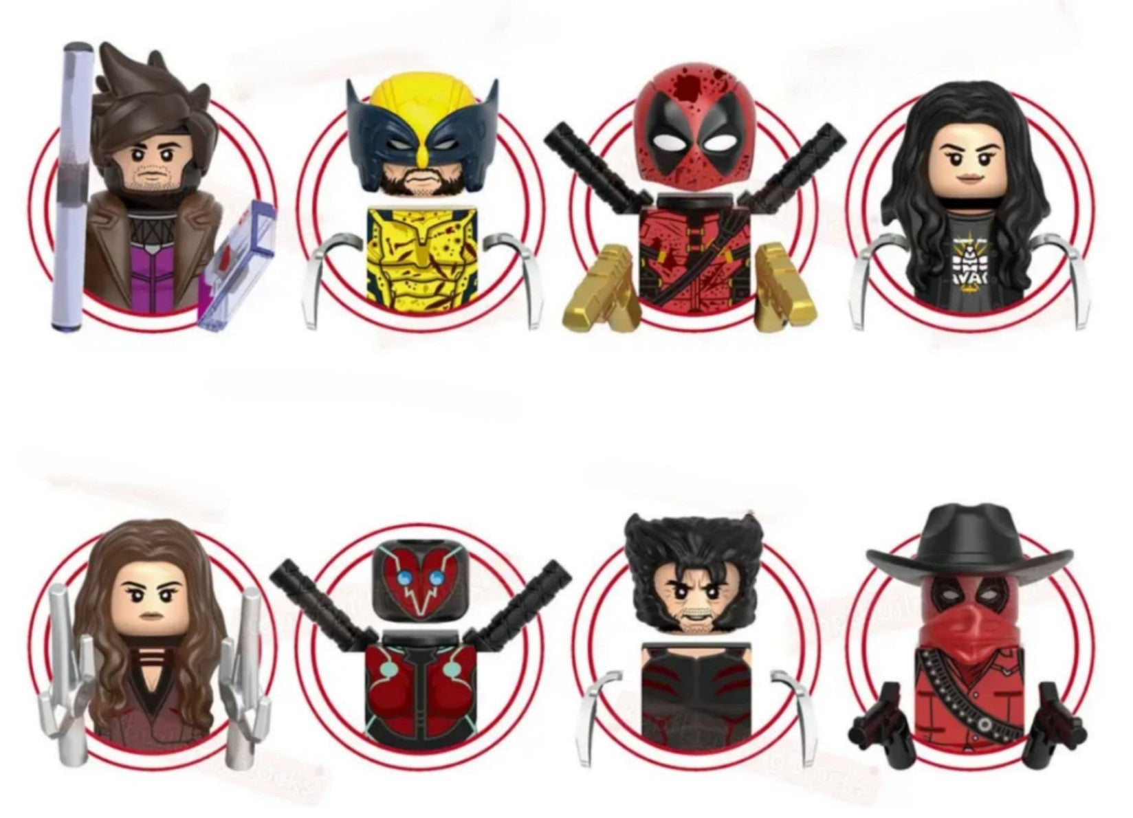 G0176 Super heroes series Deadpool & Wolverine minifigures