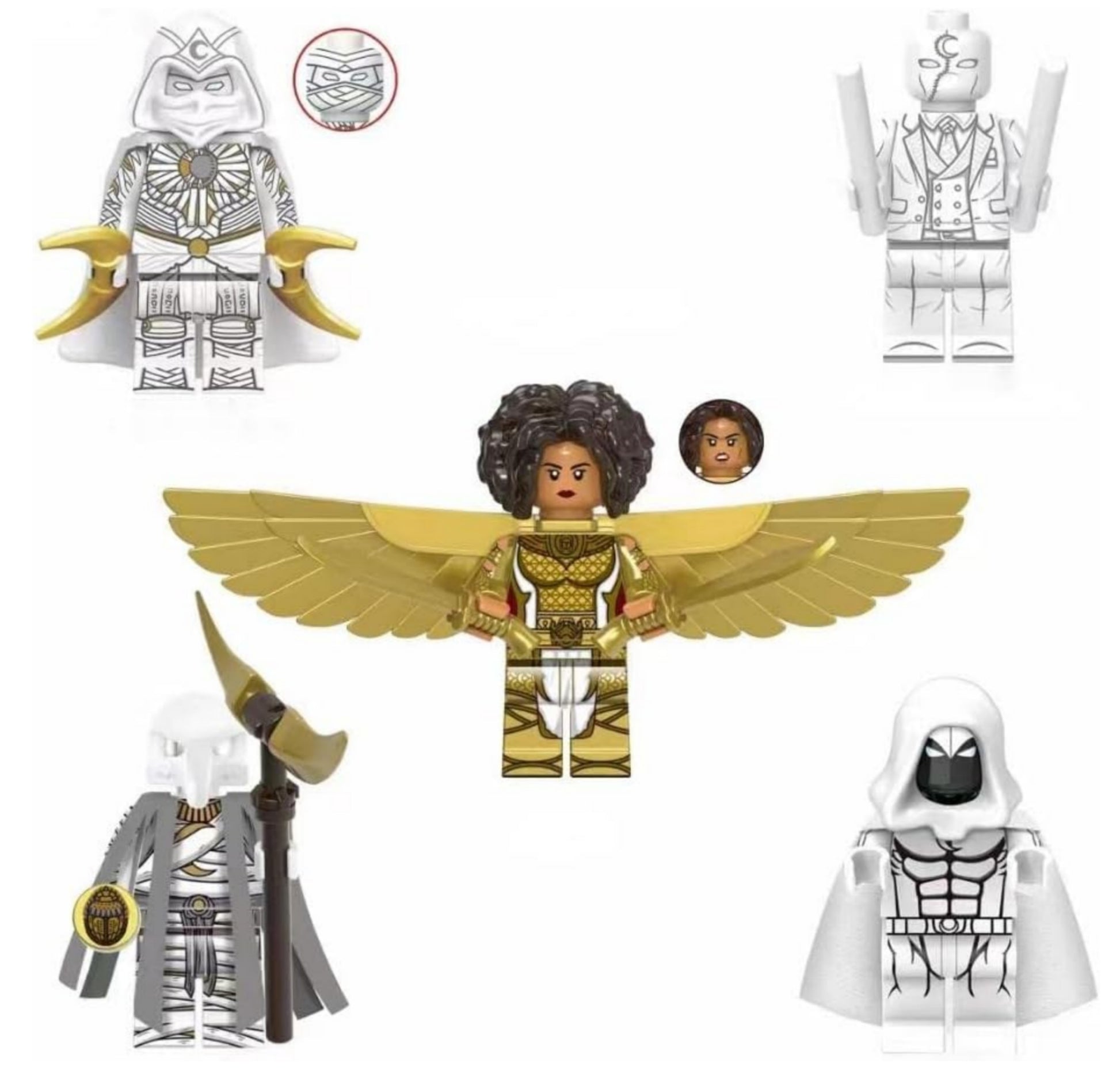 XH1897 Moonlight Knight Minifigures