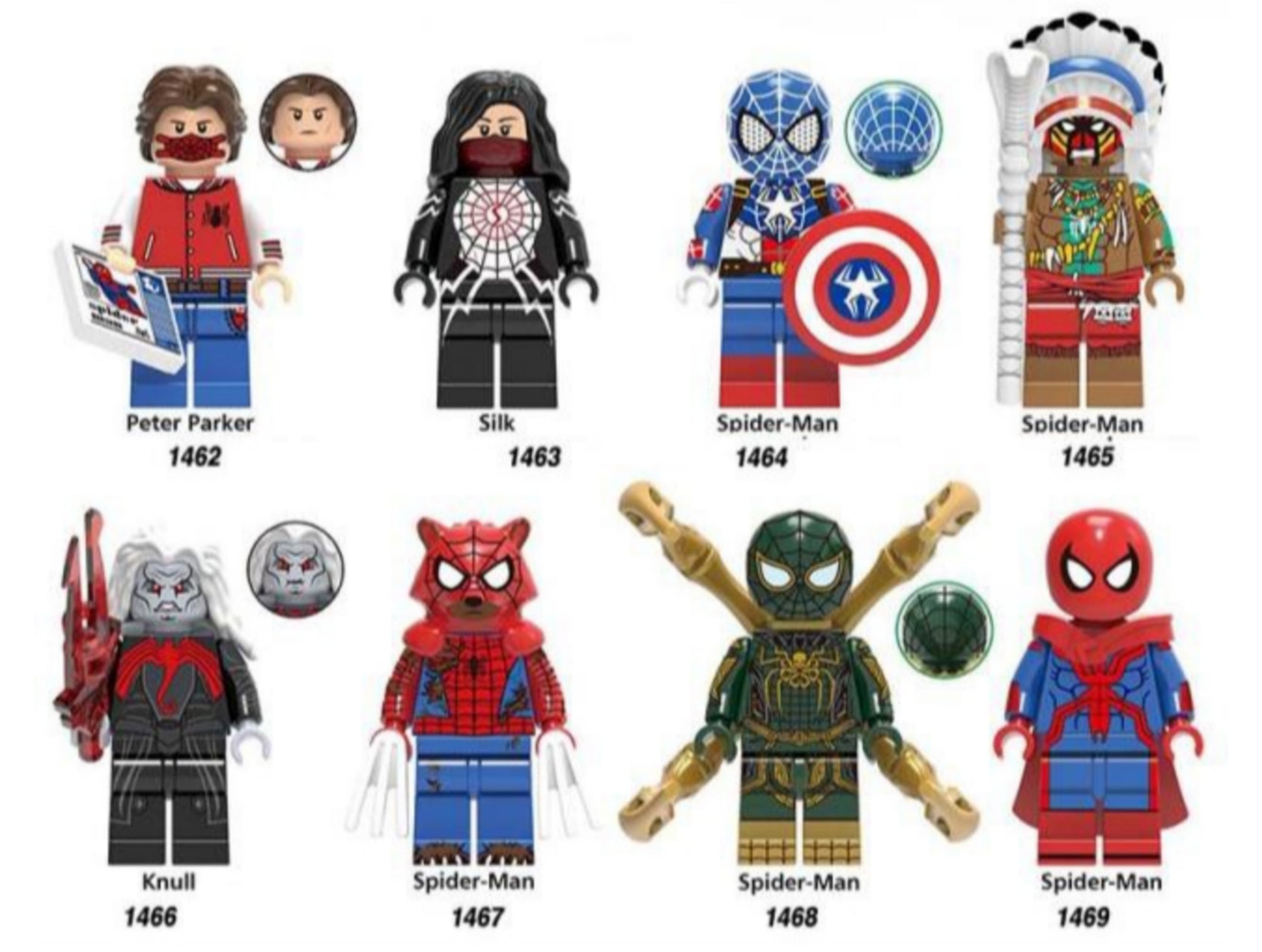 X0282 Spiderman Series Minifigures